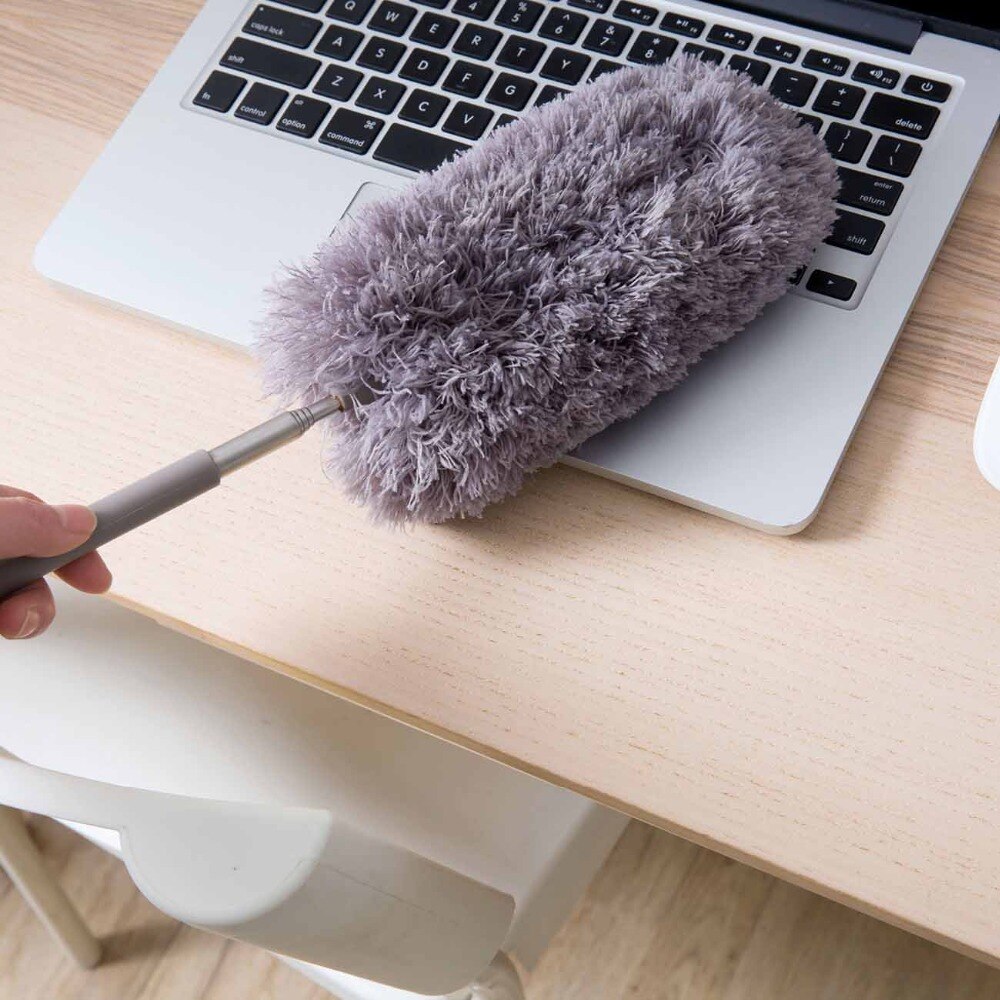 Retractable dust duster long handle dust duster car cleaning duster household microfiber dust feather duster cleaning tool