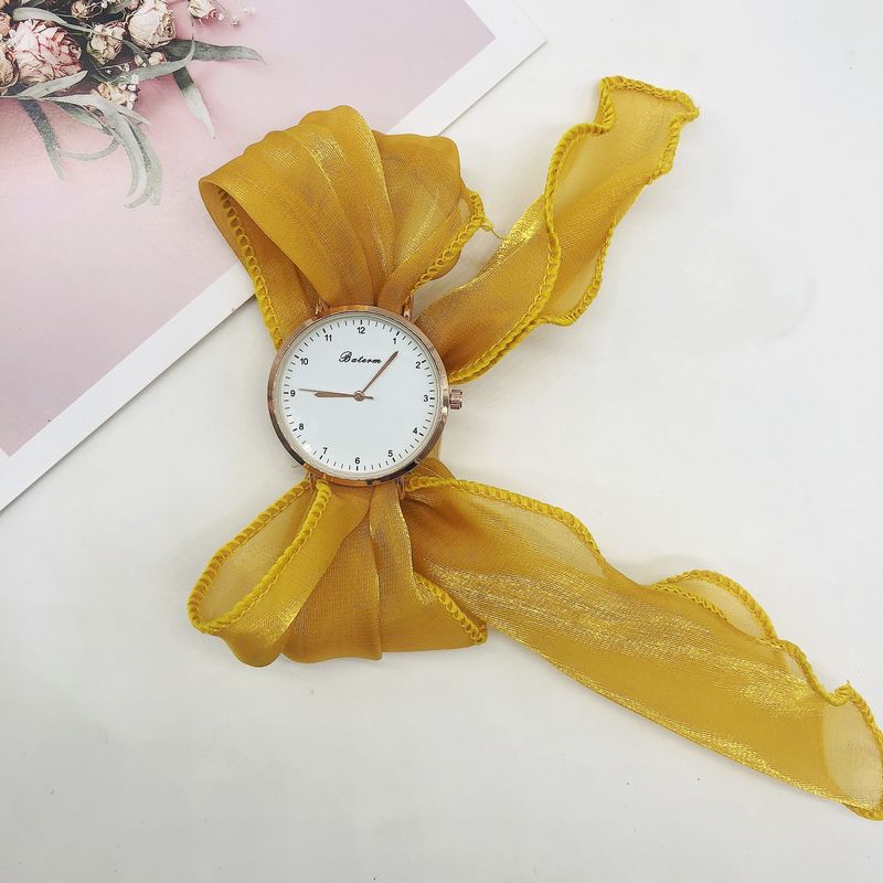 Sample Watch Ribbon Pure Color Ribbon Watch, Winding Strap Student Wat... – Grandado