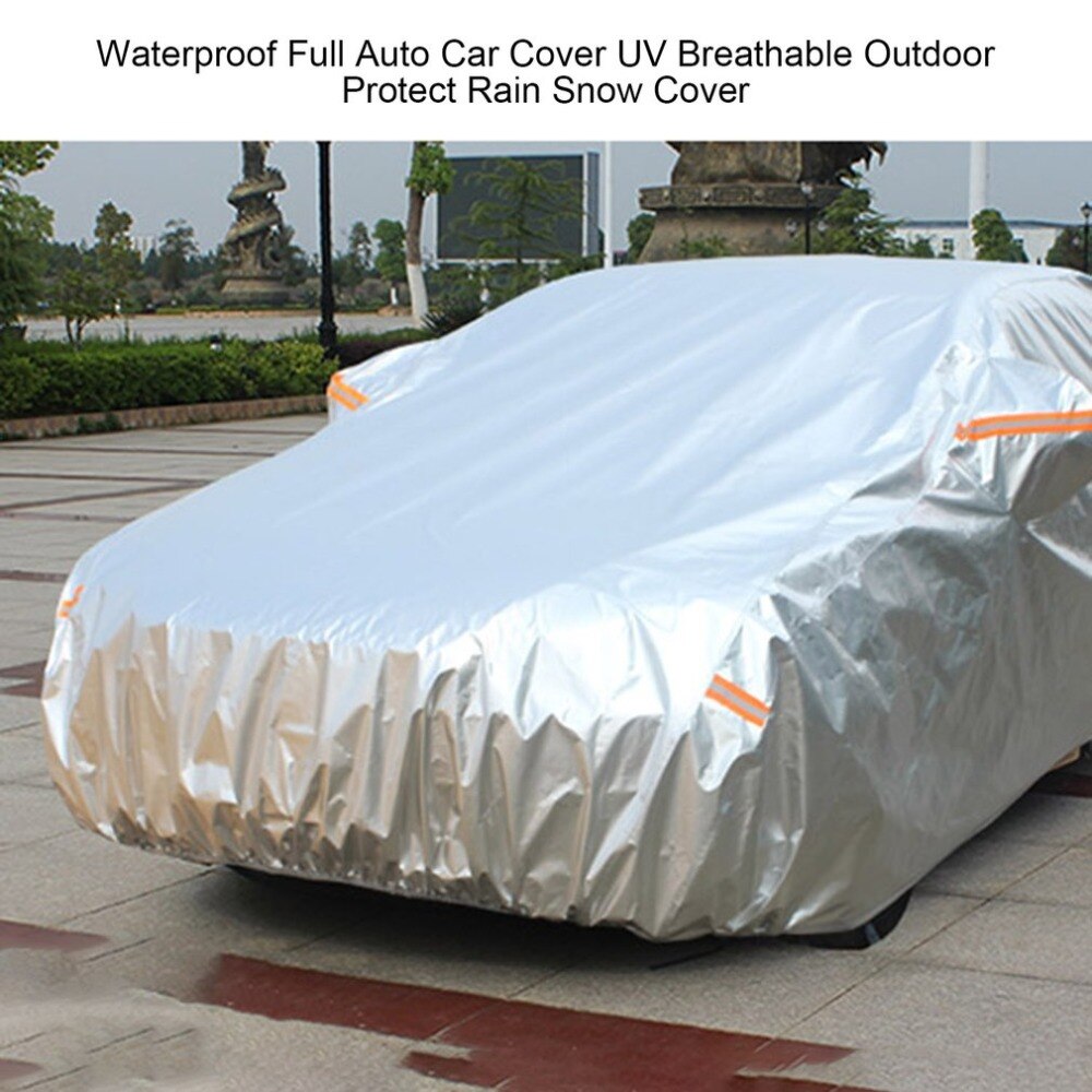 Waterproof Dustproof Outer Membrane Full Car Cover UV Resistant Fabric Breathable Outdoor Rain Snow Ice Resistant