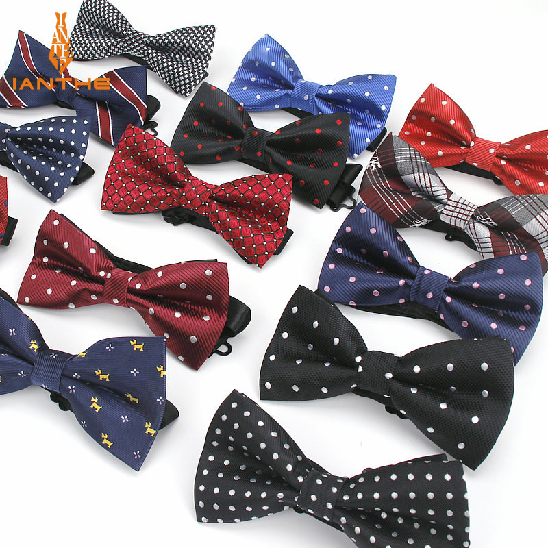 Bowtie mannen formele stropdas jongen mannen business wedding strikje Mannelijke Dress Shirt krawatte legame dot zijde vlinder