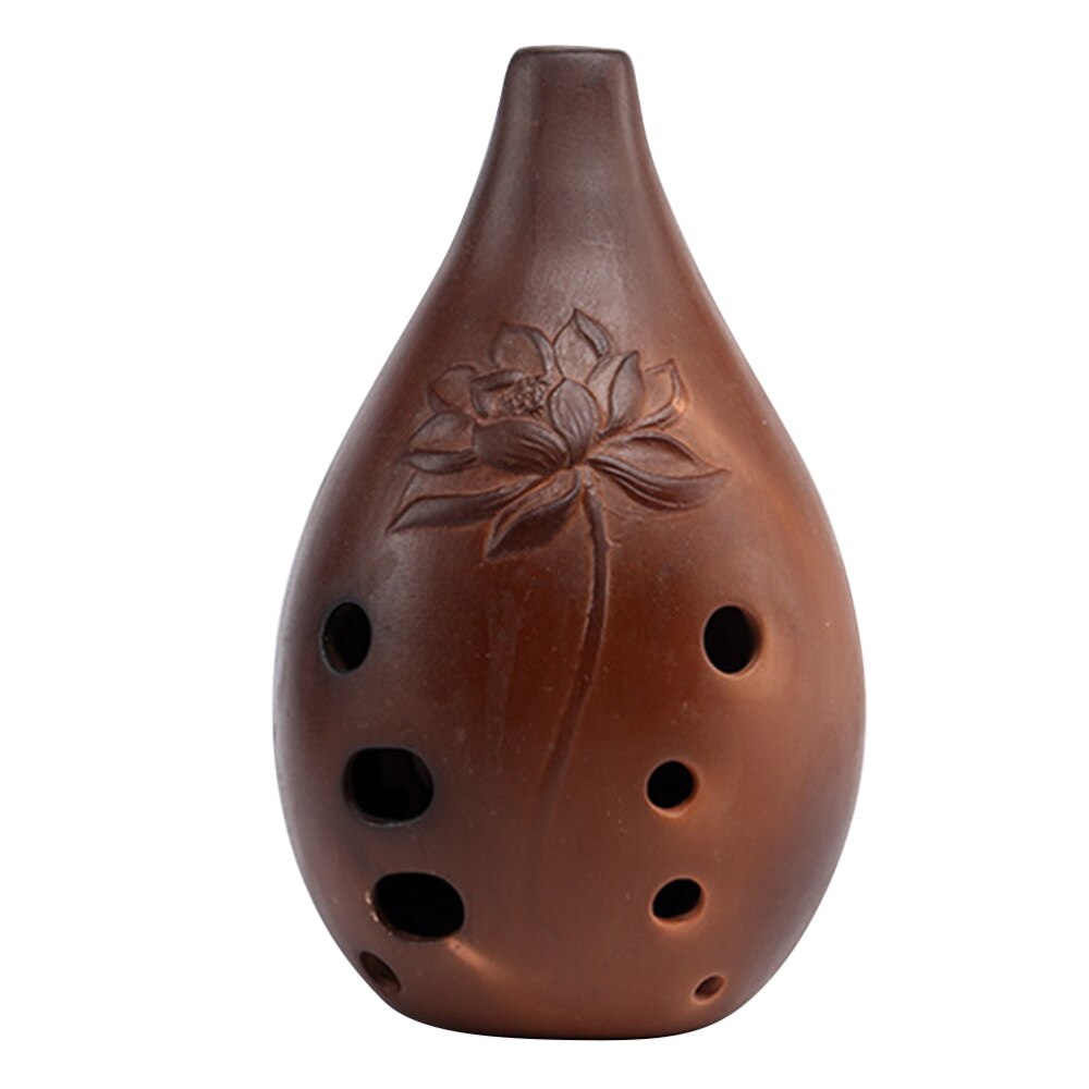 1PC Chinese Flute 10 Holes Xun Instrument Ceramic Ocarina Ancient Music Instrument for Beginners Artists Performers: Assorted Color 1