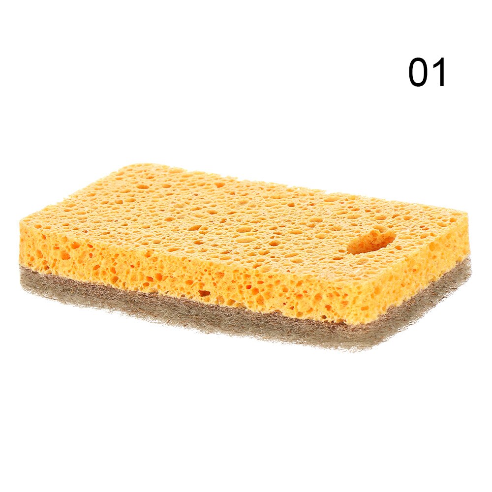 Schotel Loofah Spons Biologisch Afbreekbaar Schrobben Kokos Sponzen Kokosnoot Houten Pulp Schuursponsje Fiber Scrubber Voor Keuken: 1-Sponge