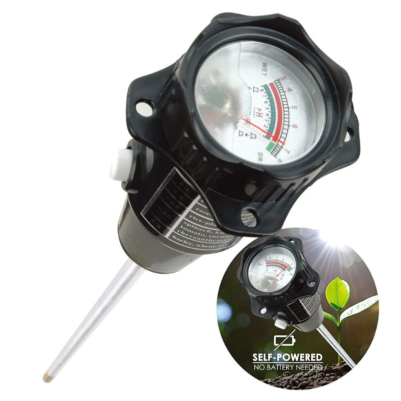 2 i 1 lang sonde jord ph fugtighedsmåler jord tester selvdrevet skærm 30cm 11 "