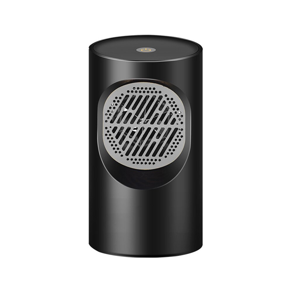 Mini Heater Touchscreen Desktop Heaters For Office Home Bedroom Warm/Cold Wind Overheat Protection: Black