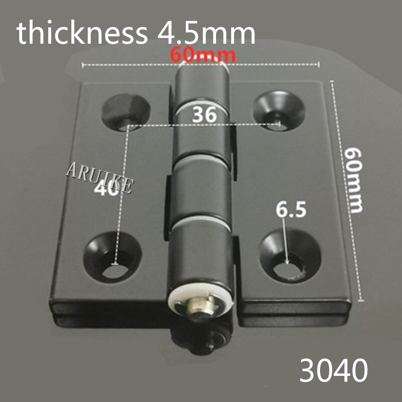 /3030/4040/4545/5050 fertig Aluminium Scharnier Aktive Scharniere Profil Verbindungen: 3040 Schwarz