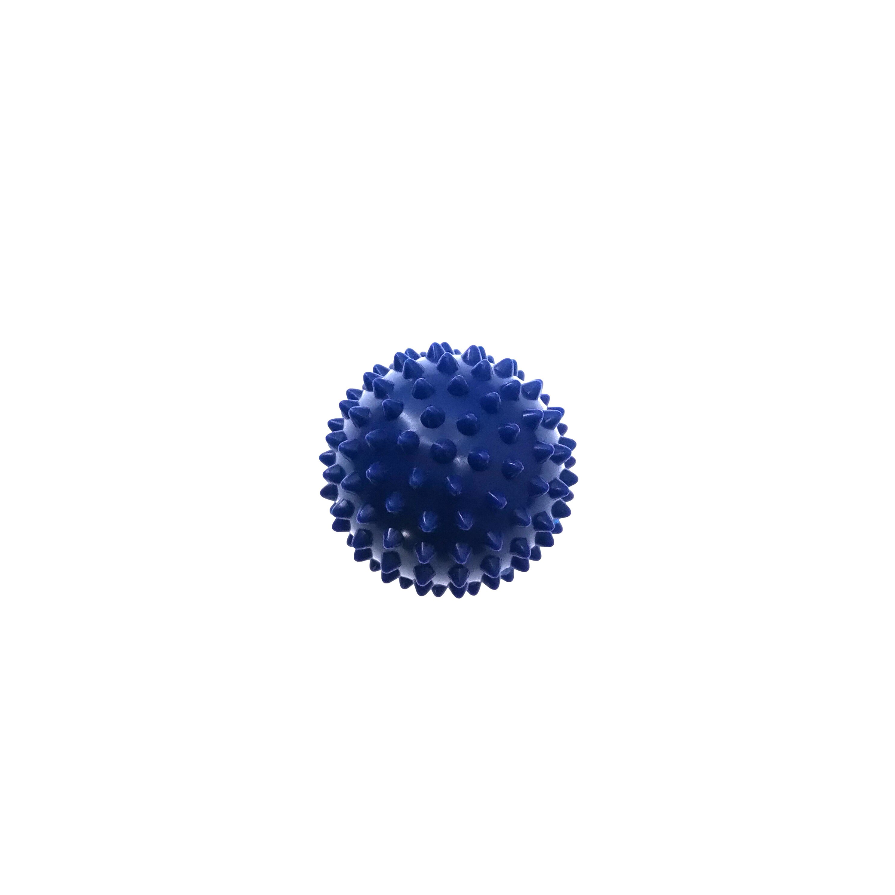 Holdbar pvc spiky massage bold udløser punkt sport fitness hånd fod smertelindring plantar fasciitis reliever pindsvin 7cm bolde: Blå