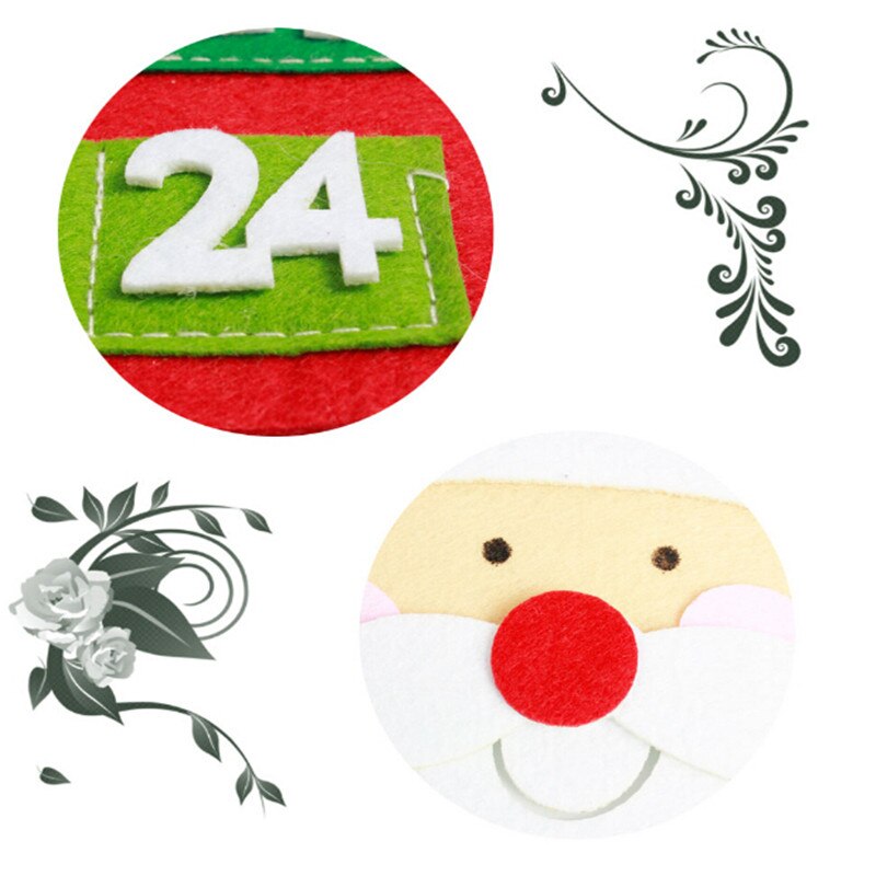 Kerstkalender deur muur raam kerstdecoratie kerst adventskalender kerstman sneeuwpoppen hangend kerst 1pc