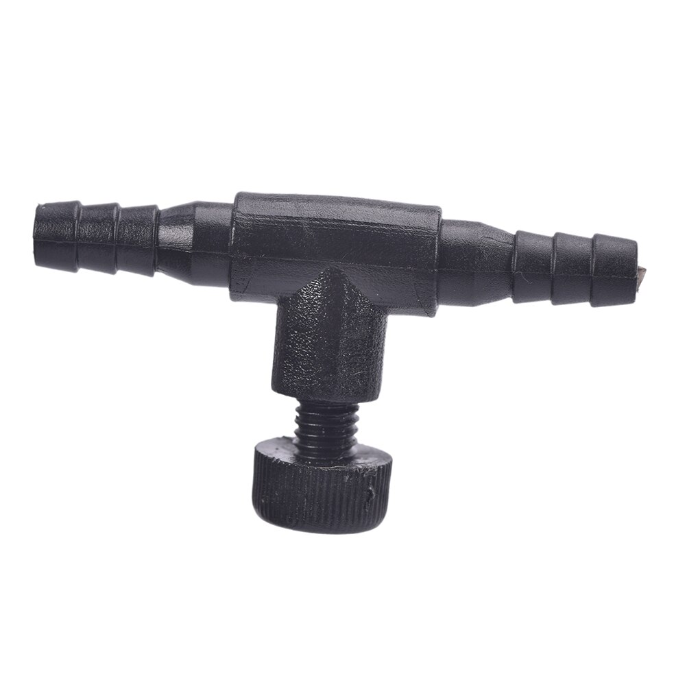 3/10pc aquarium luchtleiding slang buis instelbare connector pomp stroomregelkleppen schakelaar kraan 4*6mm slang luchtpijp: Zwart / 3 stuks