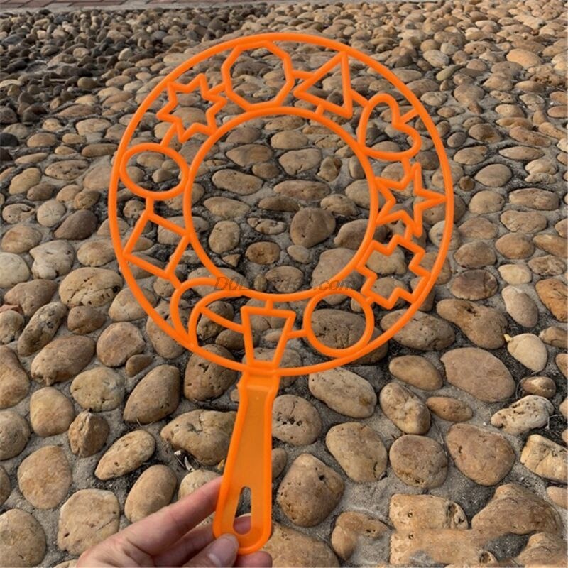 6PCS/set Jumbo Colorful Bubble Wand Bubble Blower Toy Set For Kids Summer Outdoor Fun 7IN