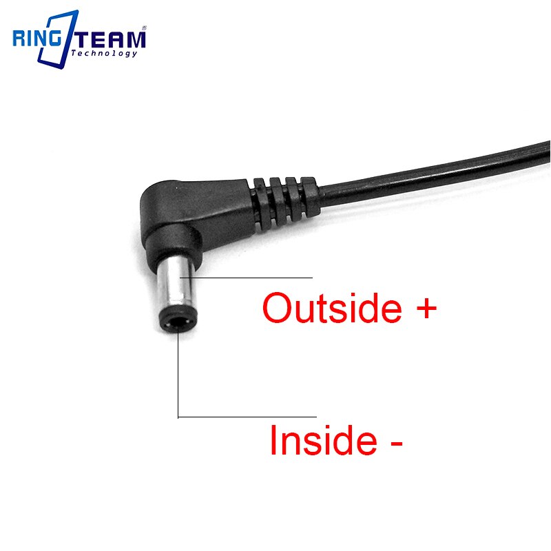 DTap D-Tap Split to 2x 5.5*2.5mm DC Angled (In - Out + ) Coiled Stretch Power Cable For Sony Light Lamps & More