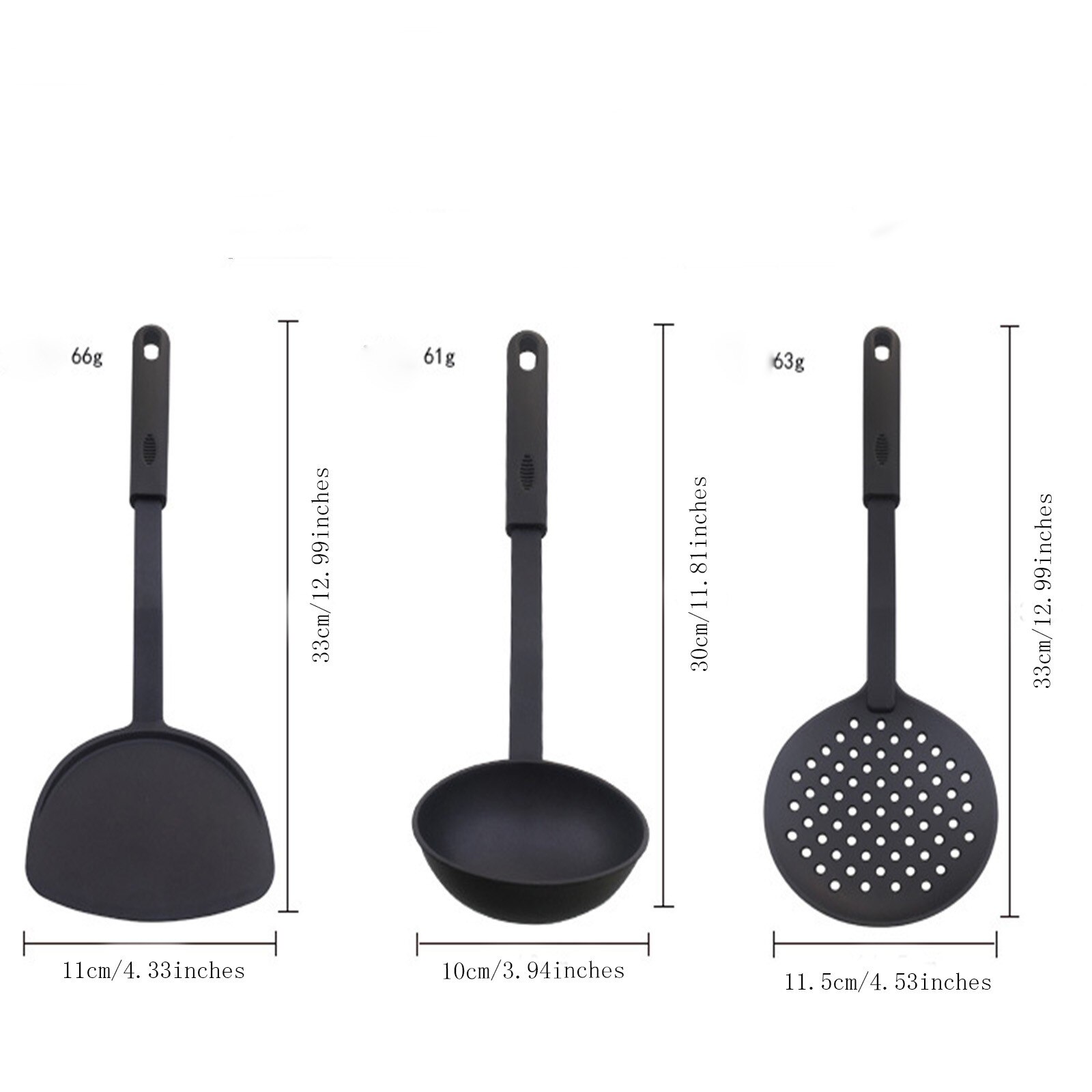 Nylon Colander Spatula Spoon Strainer Drainer Water Leak Spatula Nonstick Cooking Shovel Heat Resist Spatulas Kitchen Tools