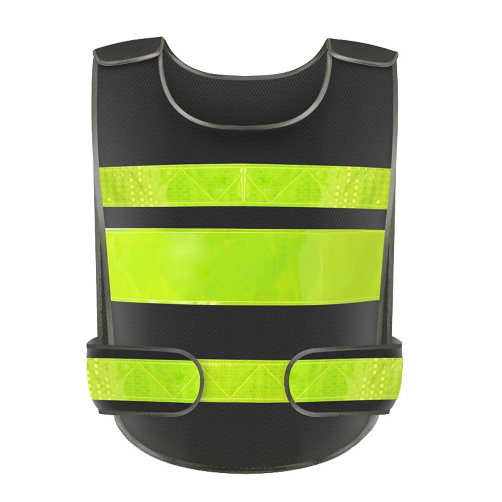 Hi-vis Executive High Visibility Work Waistcoat Reflective Tops: Black
