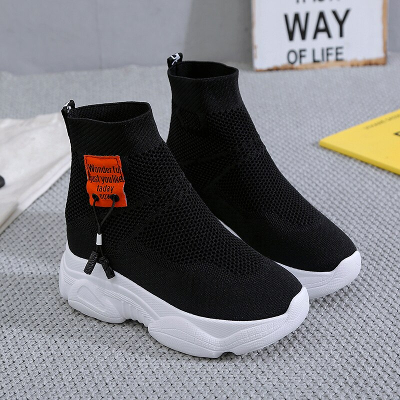 Zapatillas de calcetín para mujer, zapatillas cómodas de malla de , calzado para mujer NVX70