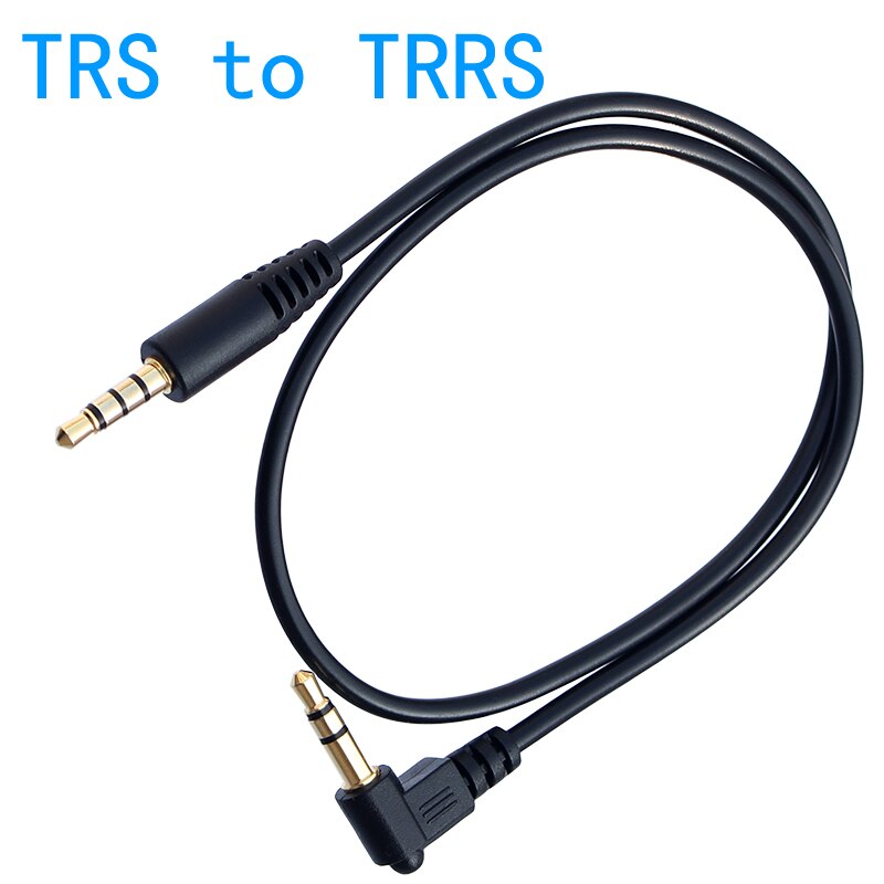 Câble adaptateur TRS vers TRRS 3,5 mm pour micro vidéo RODE Go BY-MM1, transfert de smartphone vers microphone