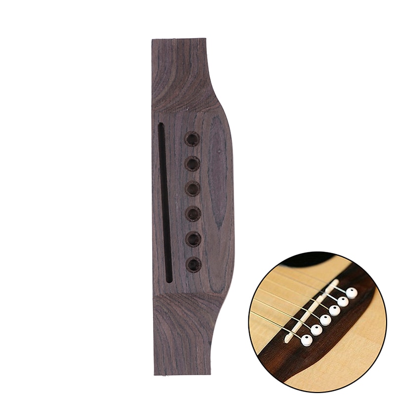 1Pc Gitaar Onderdelen Zadel Thru Gitaar Brug Voor Akoestische Gitaar Palissander Gitaar Toebehoren