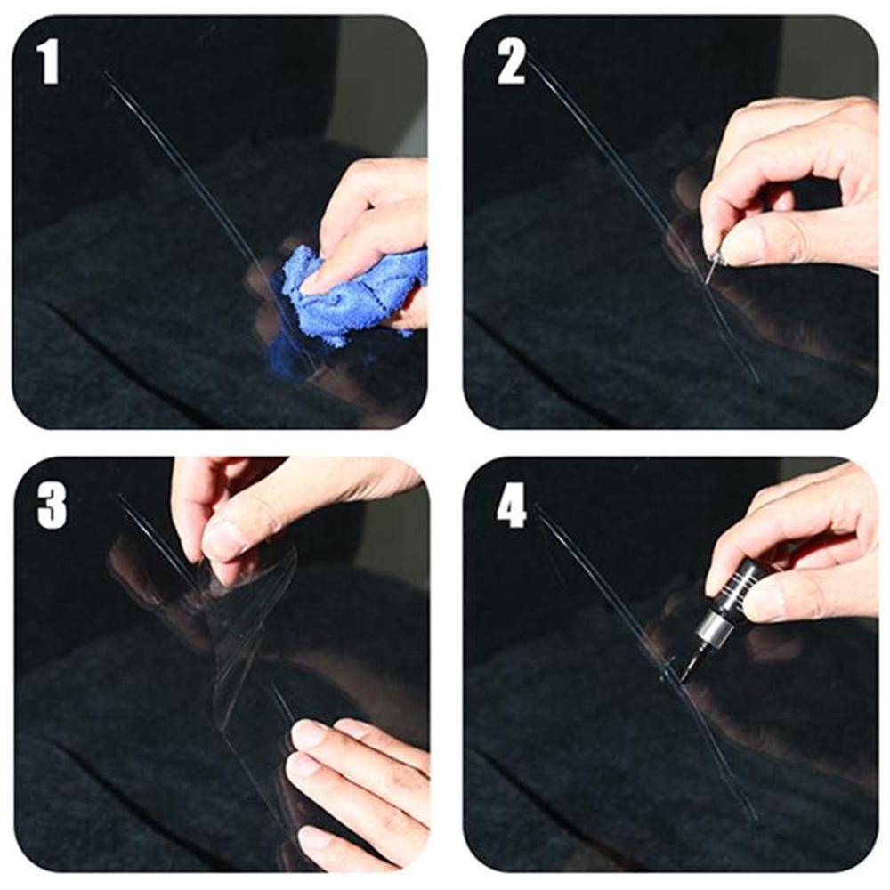 DIY Repair Kit Tools Auto Car Glass Windscreen Windshield Stickers For Chip Bullseye Protective Repair Decorative Crack Set M2R5