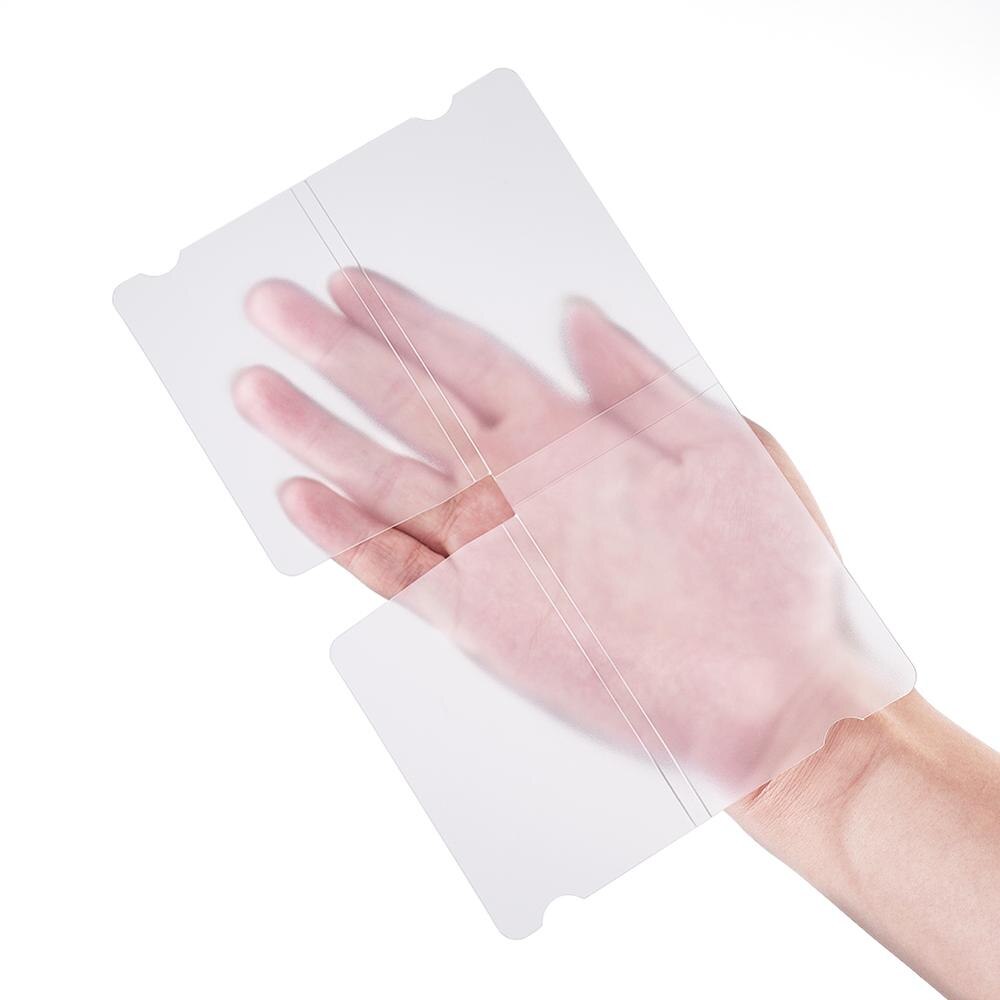 20Pcs Clear Draagbare Plastic Gezicht Maskers Opslag Clip Voor Wegwerp Maskers 18.5x6cm