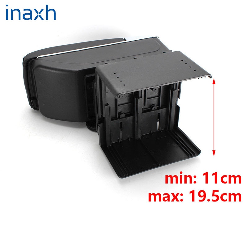 Universal Car Armrest central Universal model armrest box car accessories storage box modification Retrofit parts with USB LED