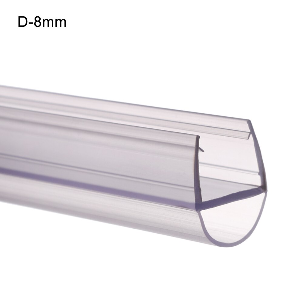 Gennemsigtig anvendelig bad bruser skærm dør tætningsliste 4 to 12mm tætningsspalte vindue dør trækliste tætningslister hardware: D -8mm