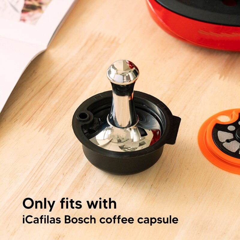 Powder Press Italian Coffee Machine Handle Filler Stainless Iron Cloth Powder For Capsule Powder Hammer Coffee Bar