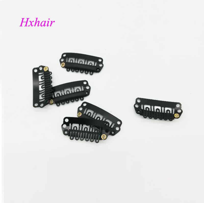 - 100 stk 28mm parykker snap clips / toupe snap clips til hair extensions / weft hair extensions