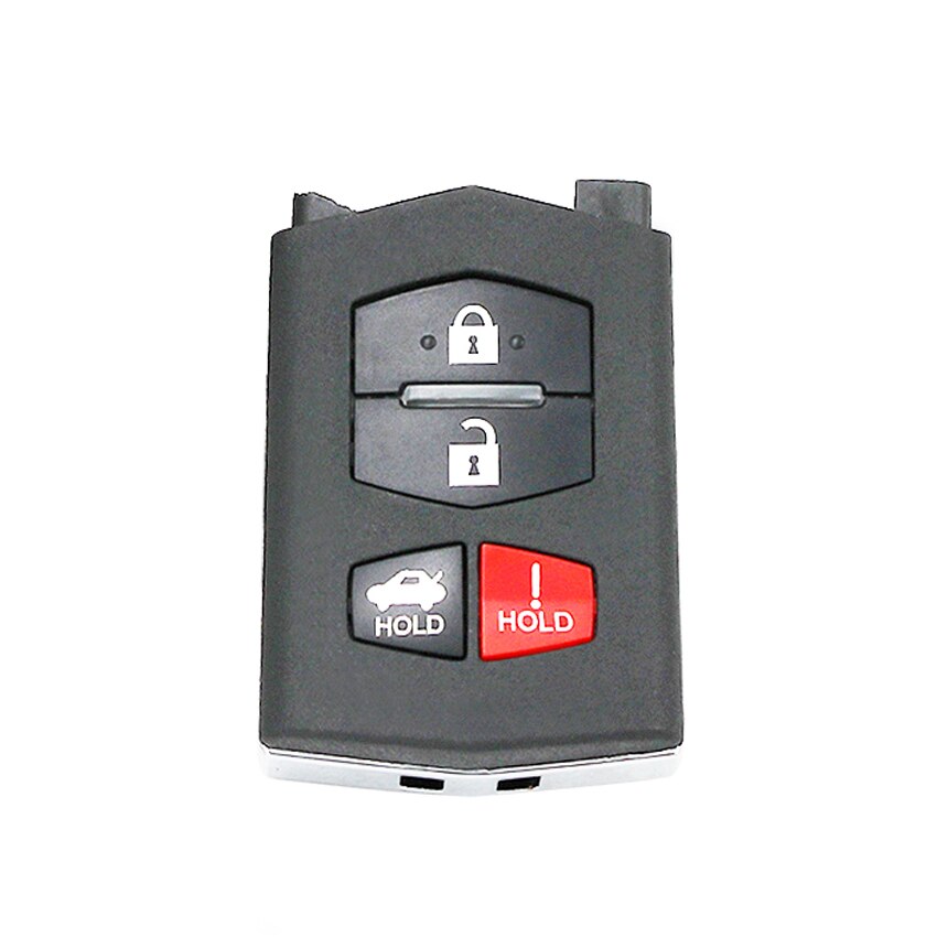 3/4 buttons Flip Remote Key Fob Shell Case fob 4 Button for Mazda 3 5 6 RX-8 CX-7 CX-9 RX-8 with uncut HU133 blade: only button part 4B