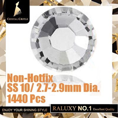Kristallen kasteel zonder hotfix diy strass steentjes voor nagels 5a strass steentjes en kristallen zelfklevende niet-fix strass steentjes voor knutselwerkjes: Ss10 1440 stuks