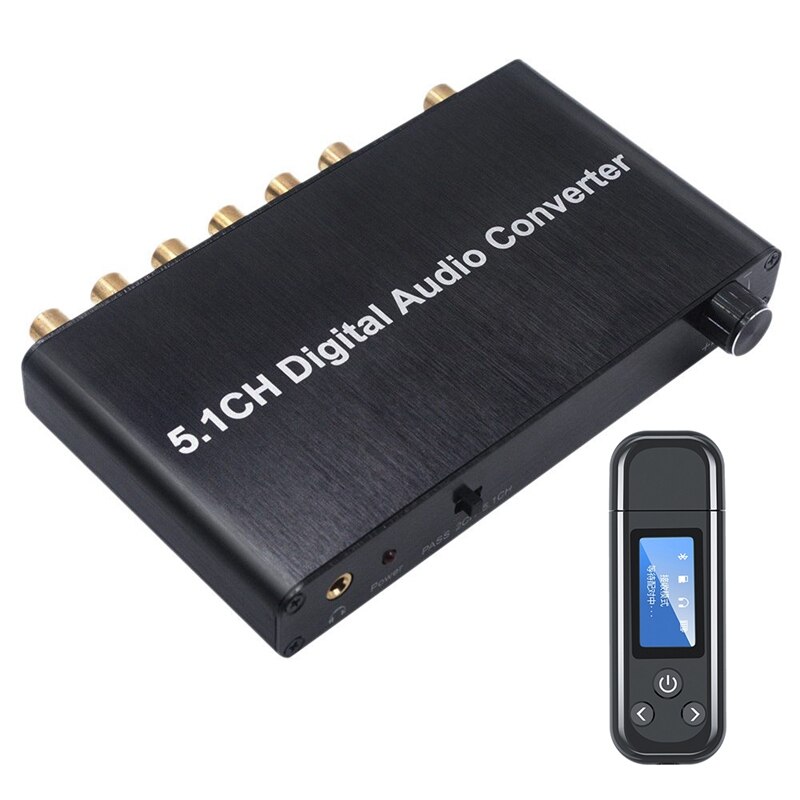 5.1Ch Digitale Audio Converter Dts/AC3 Dolby Decodering Spdif Input 5.1 & Bluetooth 5.0 Zender Ontvanger: Default Title