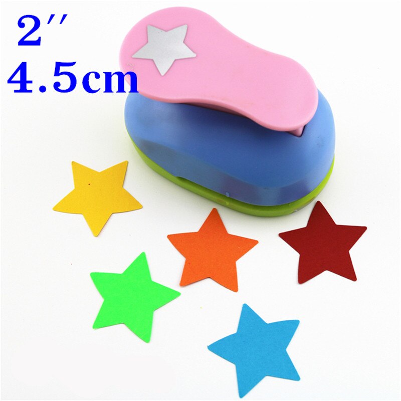 Poinçon pour scrapbooking, grand cercle de 2 pouces et 5cm, artisanat perforateur pour bricolage,: star punch