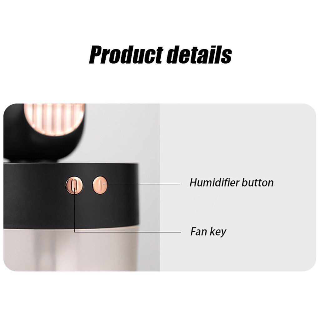 Persoonlijke Koeling Mist W/Nachtlampje-Luchtbevochtiger-Multi-Functie Mini Ventilator Draagbare Bureau Mini Ventilator Zomer cool Misting Waternevel