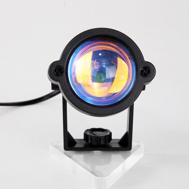 Usb Rainbow Sunset Projection Lamp LED Atmosphere Night Light Home Coffee Bar Indoor Projector Lamps Outdoor Decorative Lights