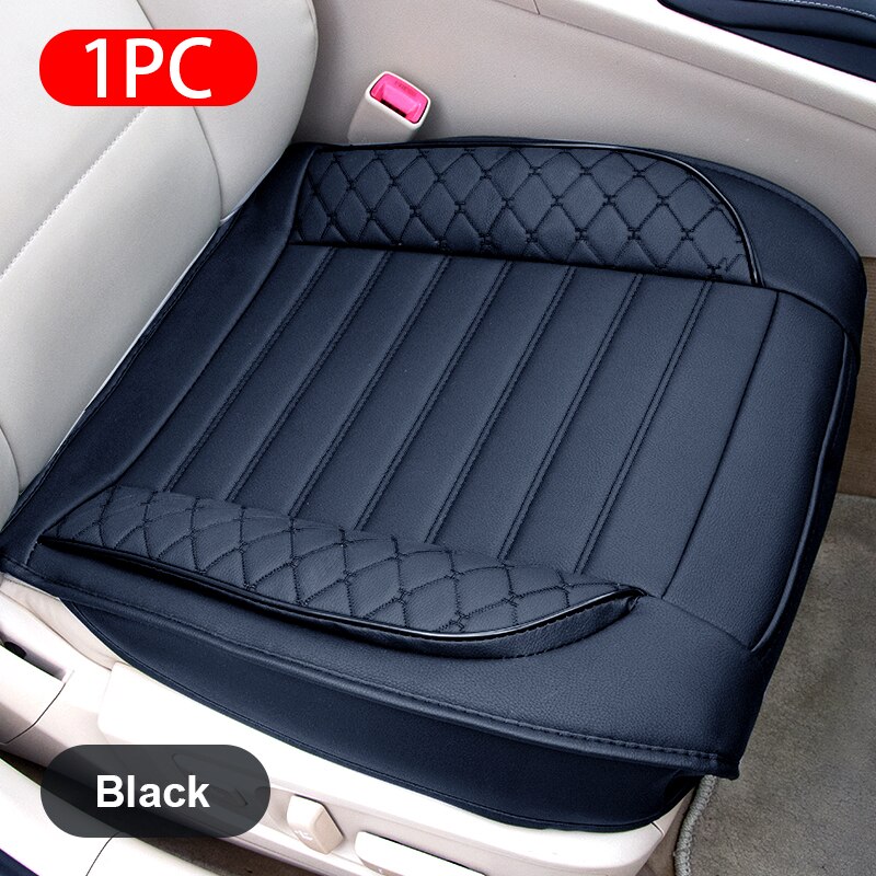 Pu Lederen Bekleding Universele Auto-interieur Onderdelen Accessoires Vier Seizoenen Auto Zitkussen Front Back Stoelhoezen: B front 1 PC