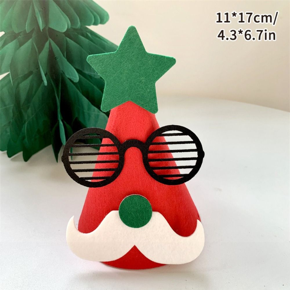 Xmas Decorative Santa Claus Merry Christmas Hat Christmas Felt Santa Claus Hat Cartoon Animal Party Hat Christmas