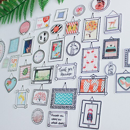 36PCS Nette Aufkleber Handwerk Und Scrapbooking aufkleber buch Student label Dekorative aufkleber kinder spielzeug