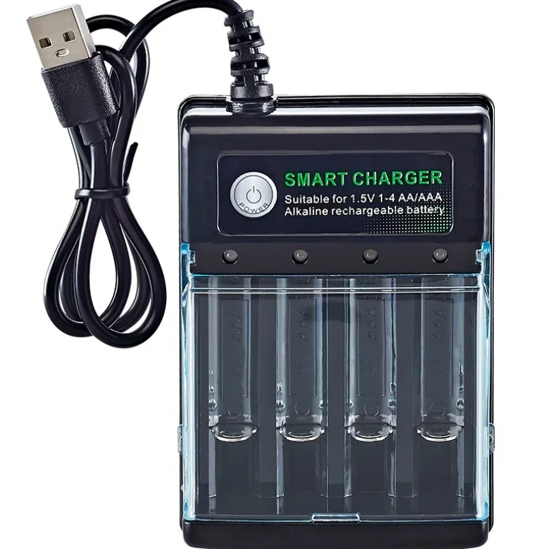 Original Akku 1,5 V AA 9800 mAh + AAA 8800 mAh + Ladegerät für Computer Uhr Radio Video Spiel Digital Kamera AA AAA: Lila