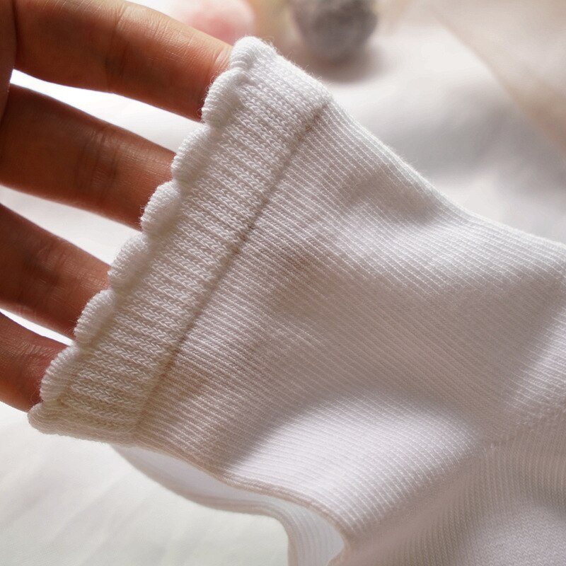 5 par/partia jesienno-zimowa miękka bawełna dziewczyny białe skarpetki szkolne słodkie dzieci kwiatowy księżniczka różowa sukienka skarpetki