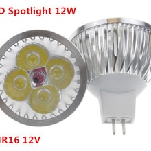 1 stks/partij high power verlichting MR16 12 V 12 W Dimbare led spotlight lamp warm/pure/cool wit LED licht
