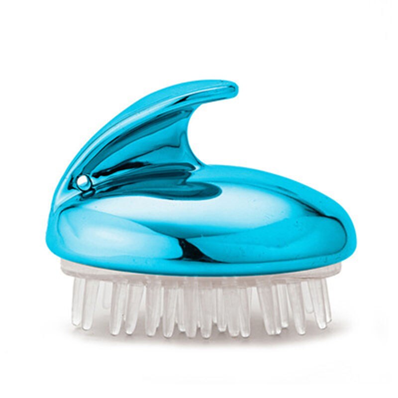 Jopet-escova de banho para pets, massageador de pets, silicone, couro cabeludo, pelo de cachorro, escovas macias, pentes, esfregão, banho: Azul