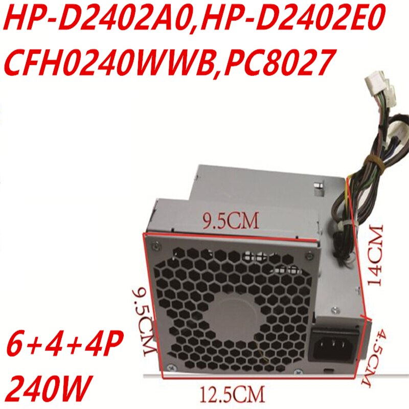 PSU For HP Compaq 6200 6300 8000 8300 4000 6000 8100 8200 240W Power Supply HP-D2402E0 CFH0240WWB PC8027 CFH0240EWWC