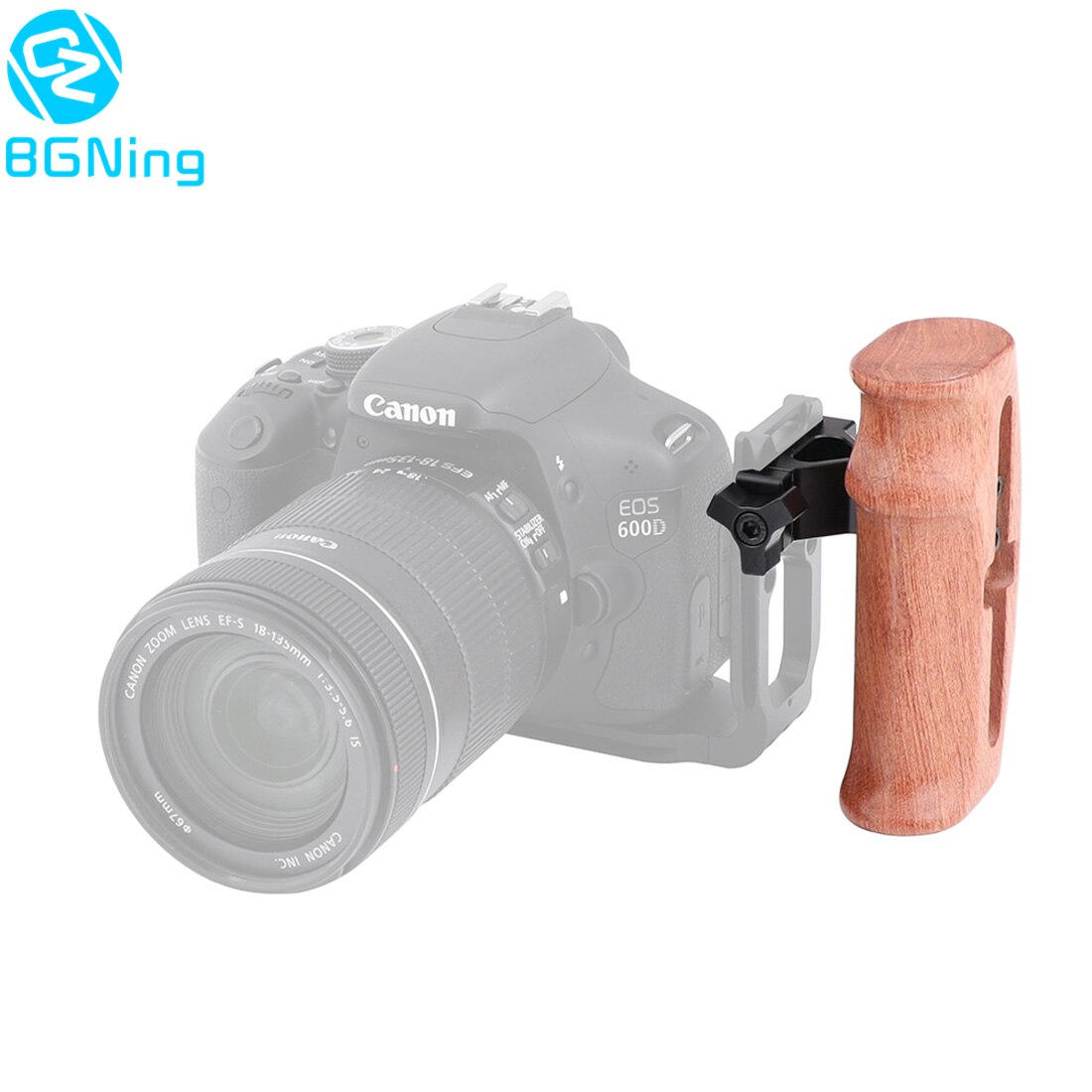 BGNing Sinistra di Legno della Maniglia Grip per Universale SLR DSLR Cage Fotocamera Rig con Morsetto A Sgancio Rapido e di Alta Scarpa Freddo staffa di montaggio