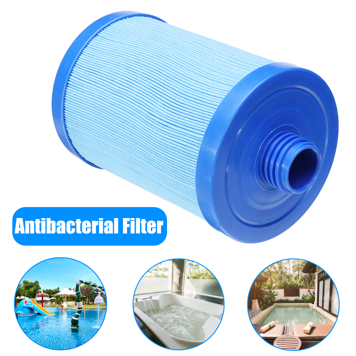 Élément filtrant de Spa pour 6CH-940 PWW50, 243x150MM avec trou de 40mm, cartouche filtrante de jacuzzi, accessoires de piscine