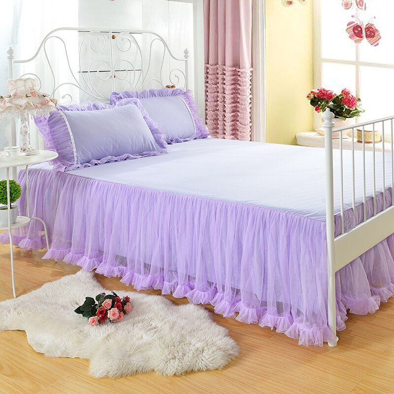 Dessus de lit en dentelle, couleur unie, couvre-lit, housse de Protection pour matelas: BK149-3 / 48x74cm x2pcs