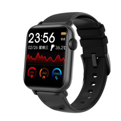 Pulsera inteligente Xiaomi QS19, reloj inteligente deportivo con control de la presión sanguínea y la temperatura corporal, control táctil completo y podómetro: A
