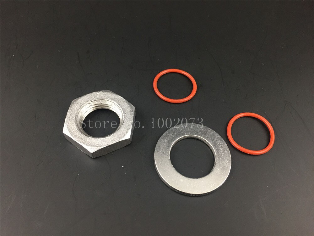 Stainless Steel Beer brewing Weldless Kettle Ball Valve 1/2&quot;NPT Kit Quick Disconnect Set, Pipe Fitting Nut and bulkhead assembly: 1pc washer 1pcs nut