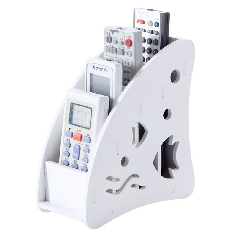 Porte-télécommande en plastique , boîtier de rangement en bois pour TV, climatiseur, articles divers pour la maison et le bureau
