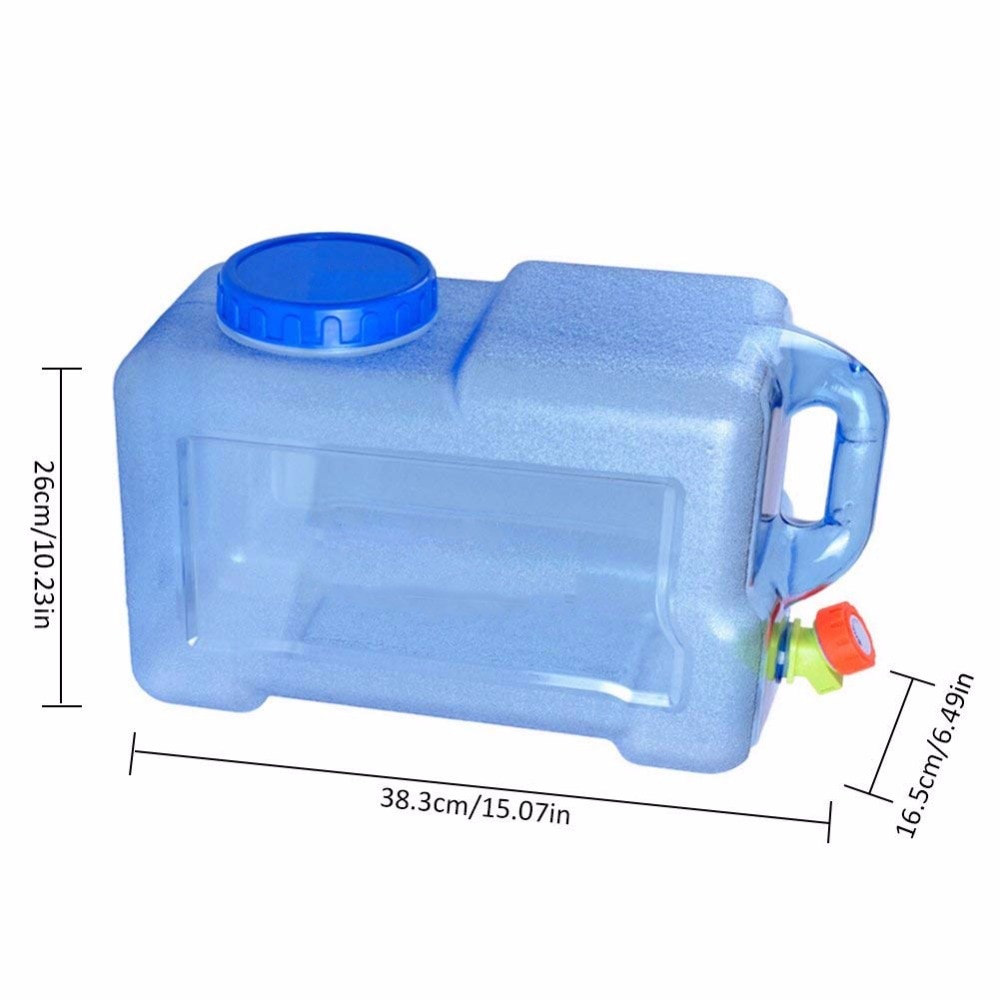 Portable Outdoor Fresh Water Tank/Bucket with Fittings Motorhome Camper Boat RV