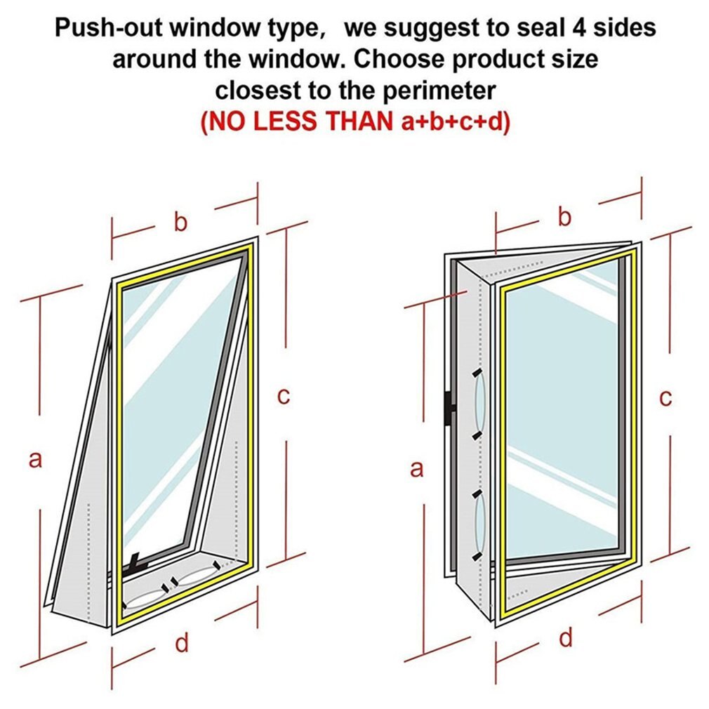 Mobiele Airco Afdichting Doek Zachte Doek Verzegelde Bezel Binnen Buiten Venster Frame Afdichting Doek Cover