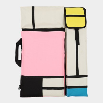 Grote Art Tas Voor Tekentafel Schilderen Set Reizen Schets Tas Voor Schetsen Gereedschap Canvas Schilderen Kunst Levert Voor Kunstenaar: pink