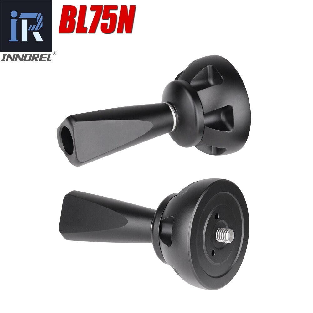 Universal Aluminum Alloy Bowl Adapter Half Ball Flat to Tripod Bowl for Tripod Fluid Head DSLR Camera 75mm Bowl