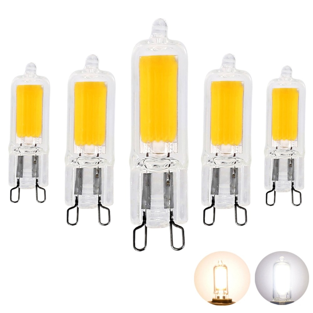G9 Led-lampen 3 W 5 W COB Glas LED Lampen 25 W 45 W Halogeenlamp Equivalent voor Hanger Armatuur Thuis kroonluchters